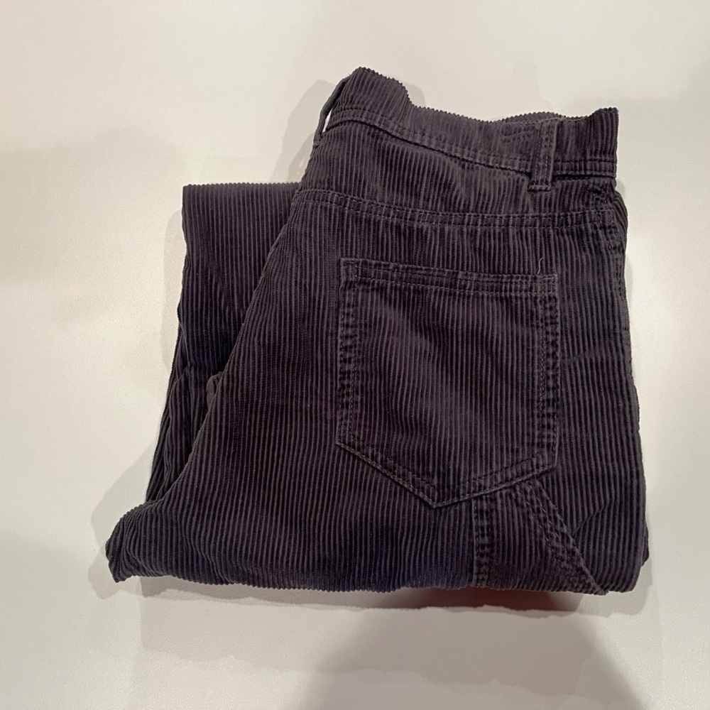 Gray corduroy cargo pants